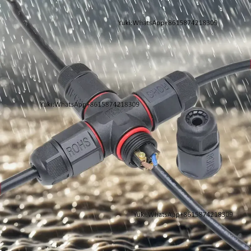 Outdoor Power Junction - IP68 방수 케이블 T탭 전기 커넥터