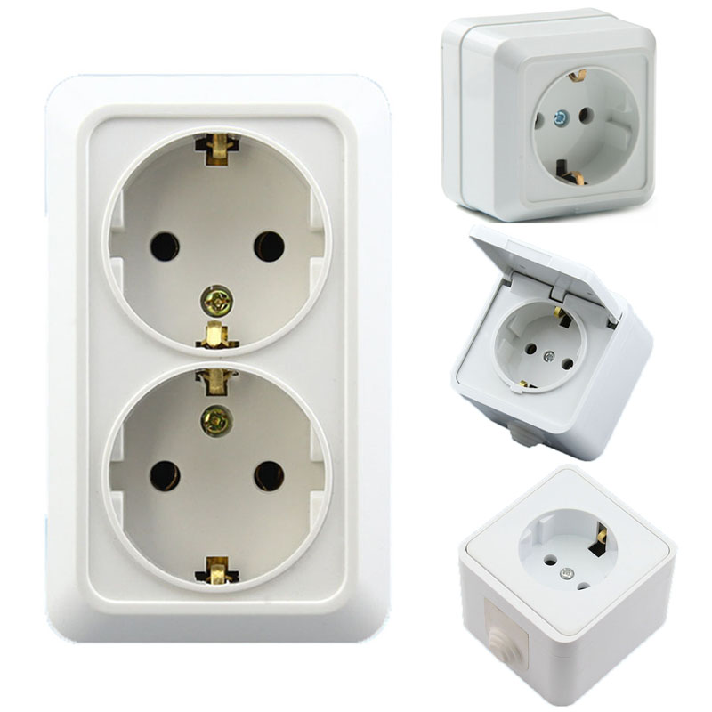 Outdoor Kitchen Power Outlet - 화이트 독일 10A 16A 방수 자외선