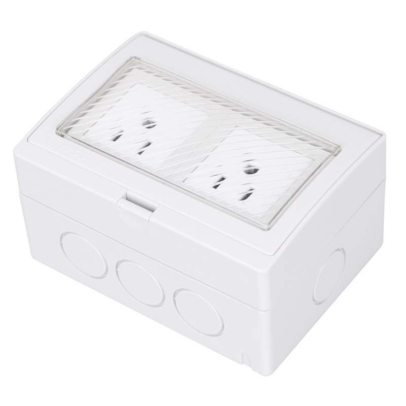 Outdoor Kitchen Power Outlet - 흰색 미국 산업 방수 벽 소켓,