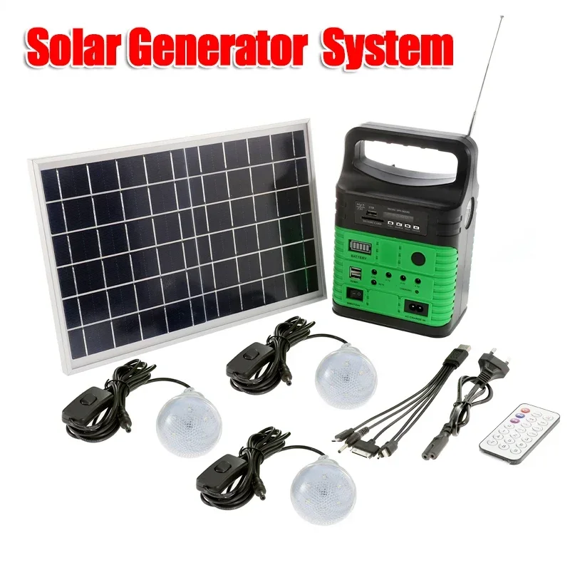 휴대용 캠핑 태양광 발전 시스템, 태양광 패널, 라디오 - Outdoor Power Source 리뷰 및 가격