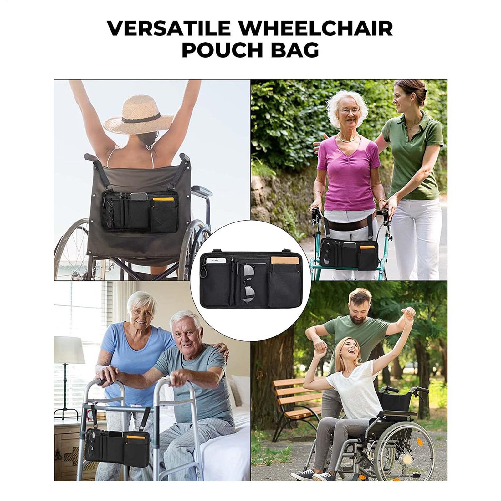 휠체어 사이드 백 여행용 파우치 컵 홀더 포함 휠체어  - Outdoor Power Wheelchair 리뷰 및 가격