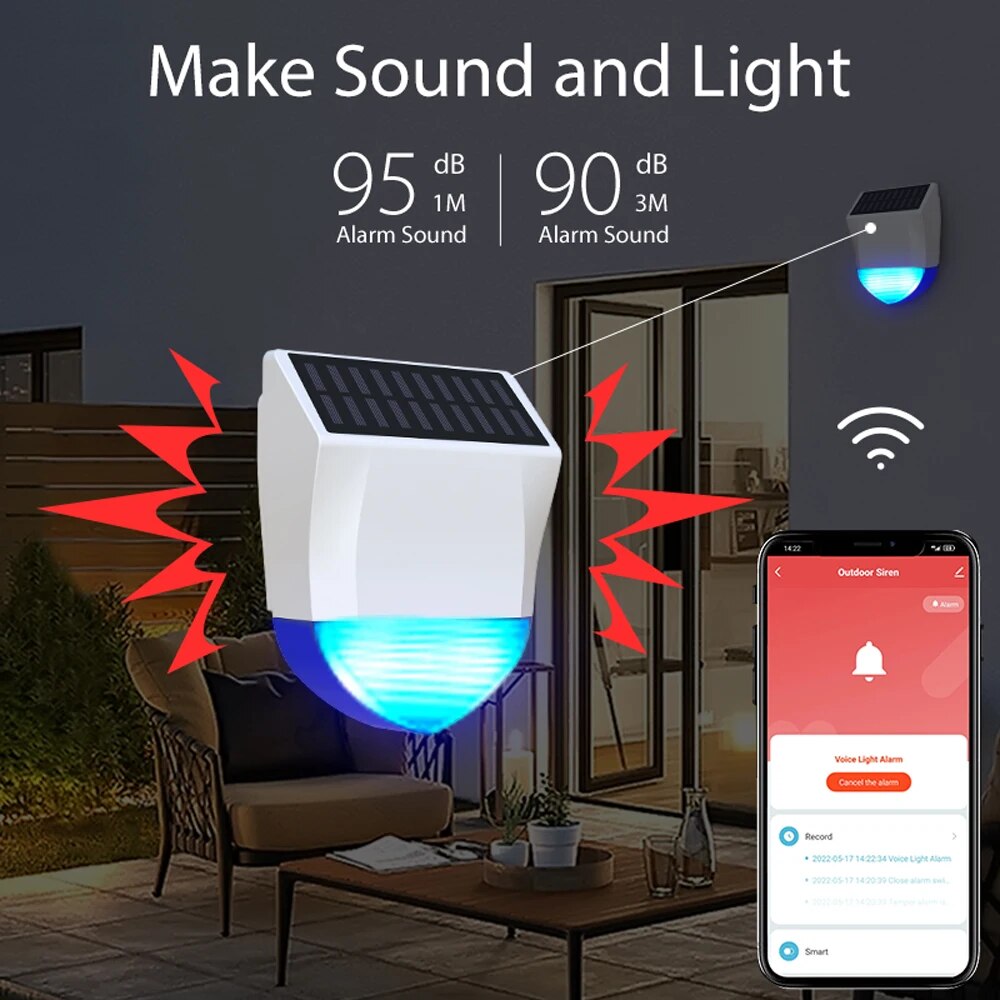 Zigbee/Wifi 사이렌 경보 용 Tuya Smar - Outdoor Power Source 리뷰 및 가격