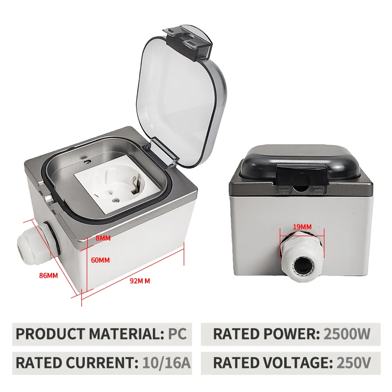IP65 방수 야외 소켓 박스 벽 매립형 전원 콘센트  - Outdoor Kitchen Power Outlet 리뷰 및 가격
