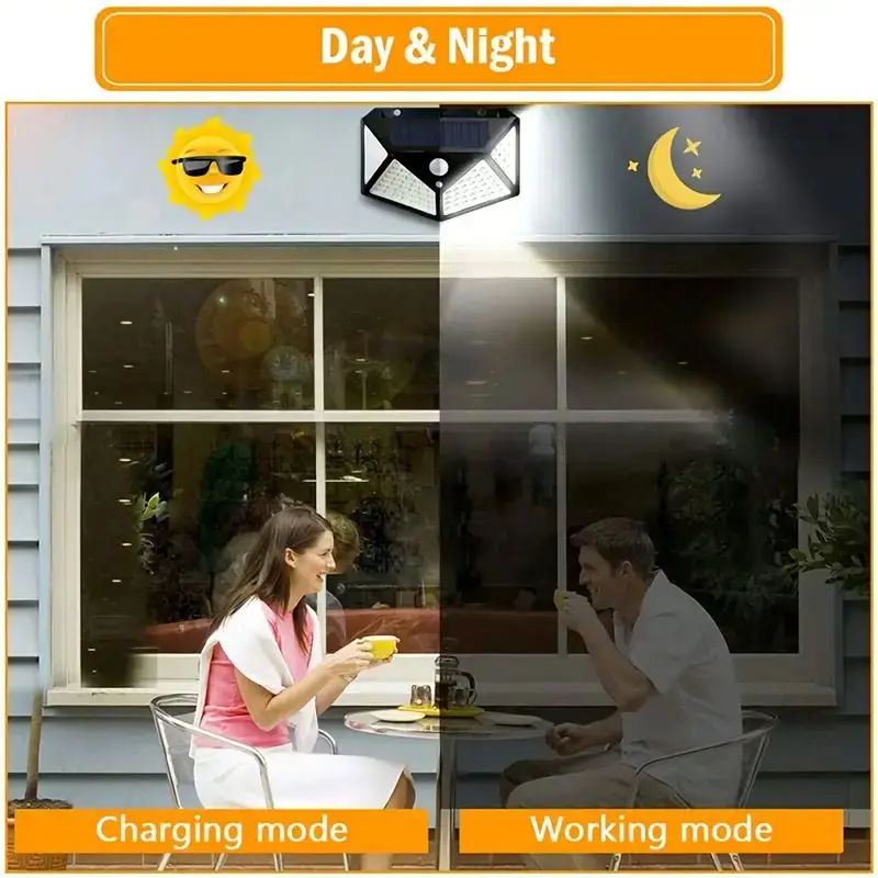 100LED 야외 태양광 정원등, 모션 센서 방수 태양 - Outdoor Powerwall 리뷰 및 가격