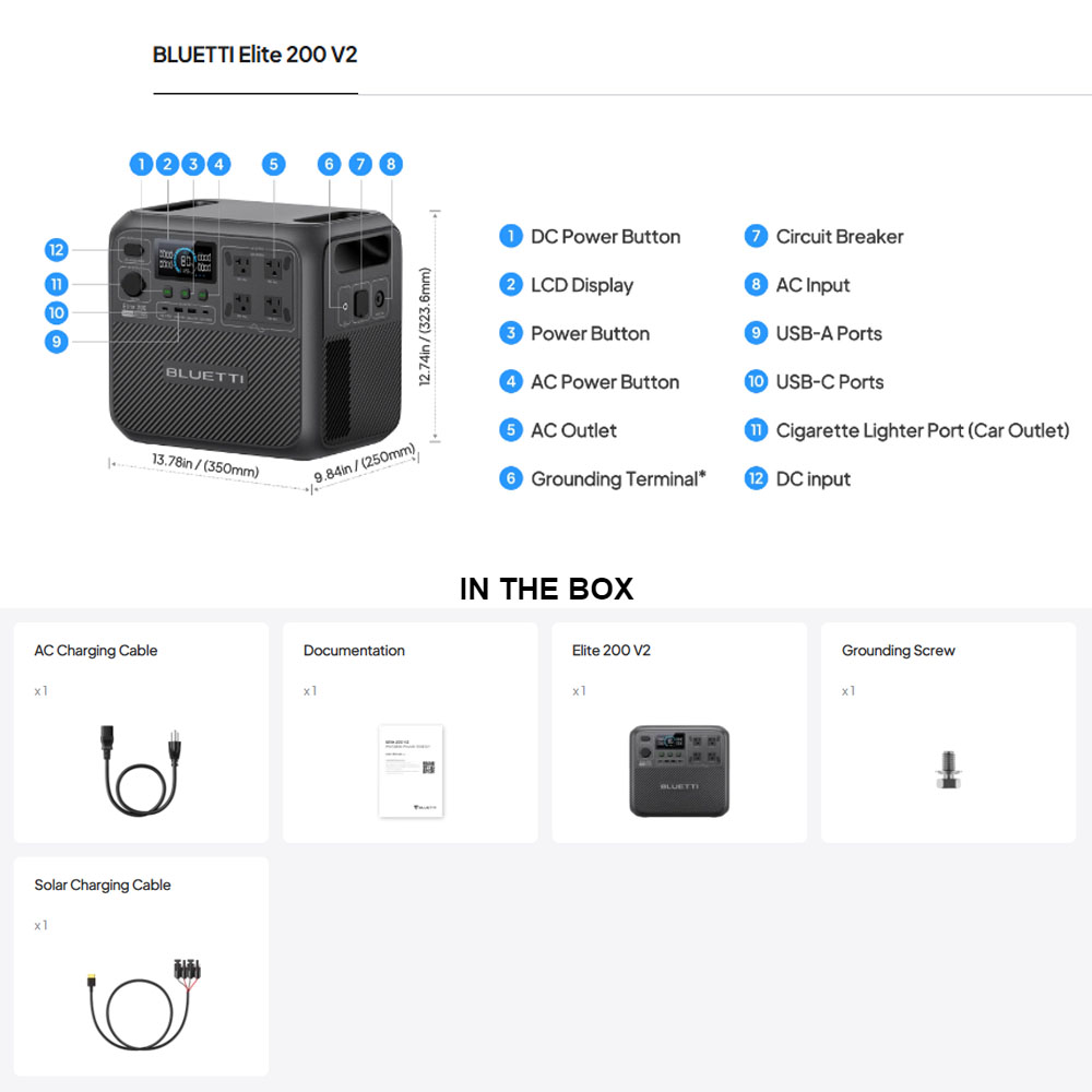 【리뉴얼】BLUETTI Elite 200 V2 휴대용  - Outdoor Powerwall 리뷰 및 가격