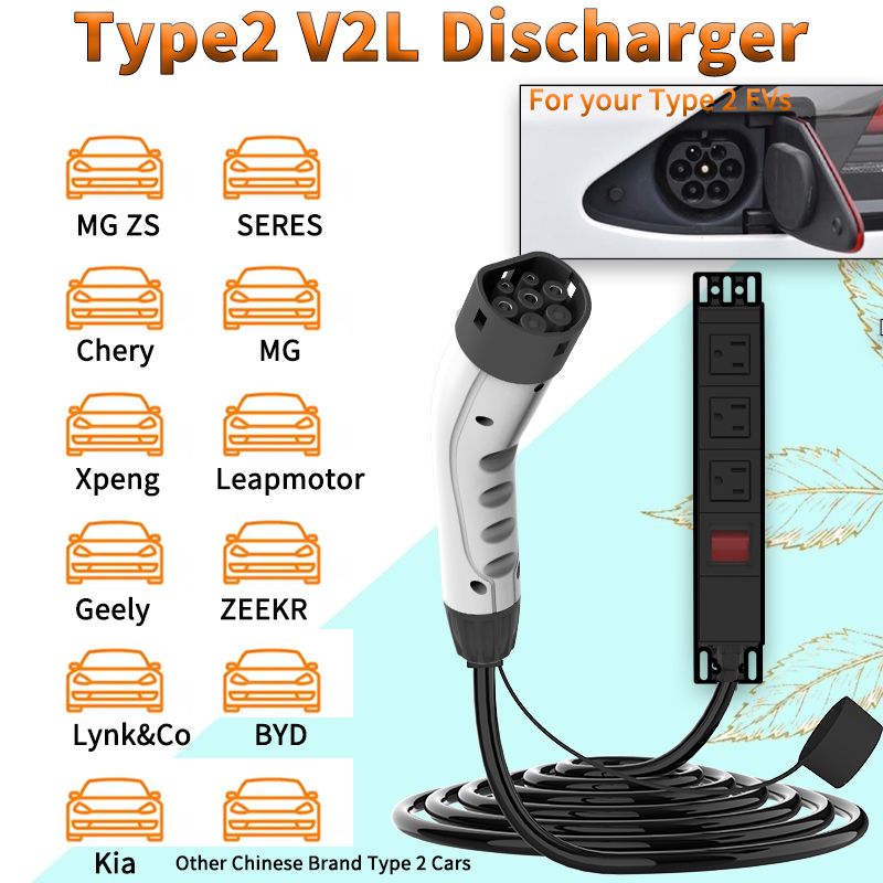 WUFEN 휴대용 타입 2 V2L 케이블 16A 전원  - Ac Outdoor Power 리뷰 및 가격