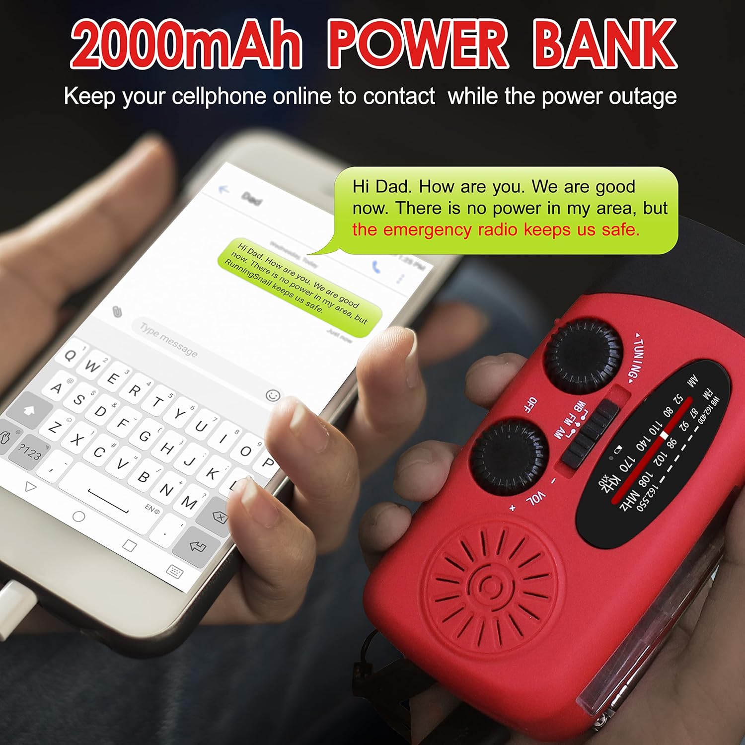 휴대용 핸드 크랭크 발전기 비상 전원 은행 LED 손전 - Outdoor Power Tool Kit 리뷰 및 가격